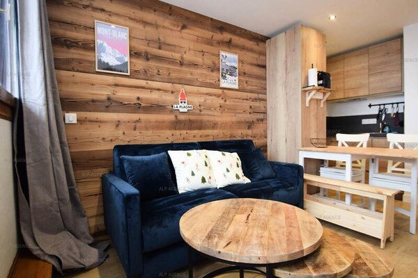 Gerenoveerd studio-appartement aan de piste in Plagne Villages - thumbnail 1