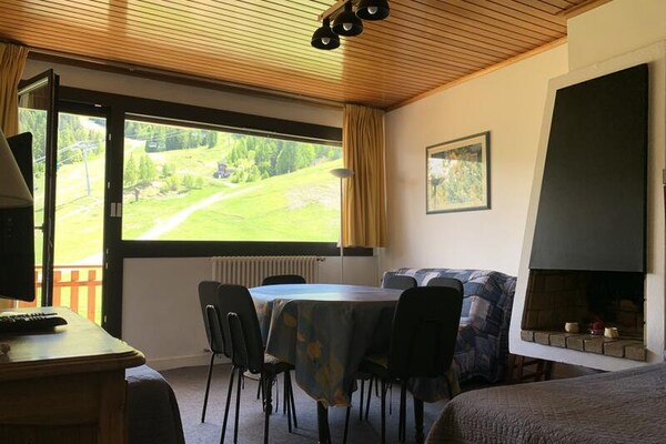 Ski-in/ski-out appartement op 70m van de piste in Pra-Loup 1600 - thumbnail 1