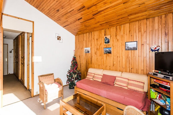 Knus appartement op 2 minuten van de piste in Montchavin, La Plagne - thumbnail 2