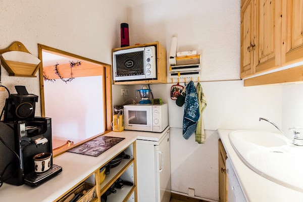 Knus appartement op 2 minuten van de piste in Montchavin, La Plagne - thumbnail 3