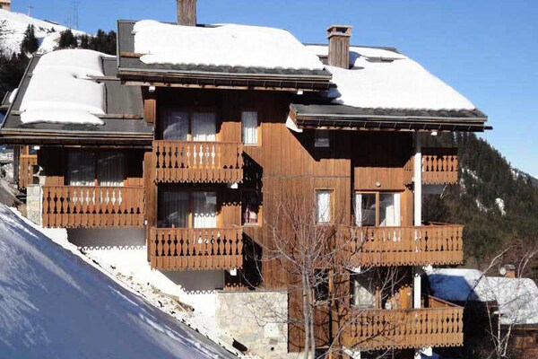 Duplexappartement Résidence Antares, Méribel: 6p, 350m van pistes, zuidbalkon - thumbnail 2