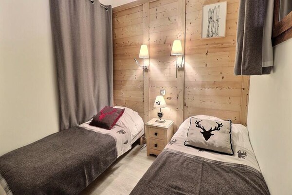Duplexappartement Résidence Antares, Méribel: 6p, 350m van pistes, zuidbalkon - thumbnail 5
