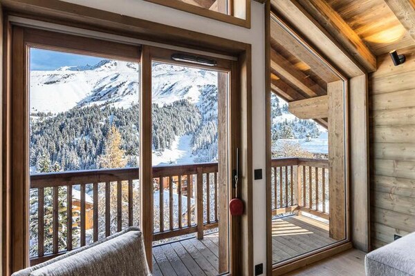 Ruim chalet op 1750m met panoramisch uitzicht, vlakbij de piste in Méribel-Mottaret - thumbnail 5