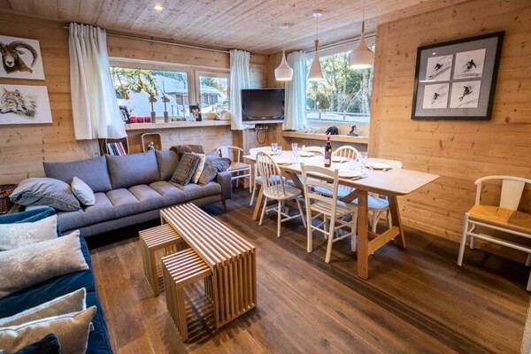 Chalet De L'ours Rdc: knus appartement op de begane grond, vlakbij de piste - thumbnail 1
