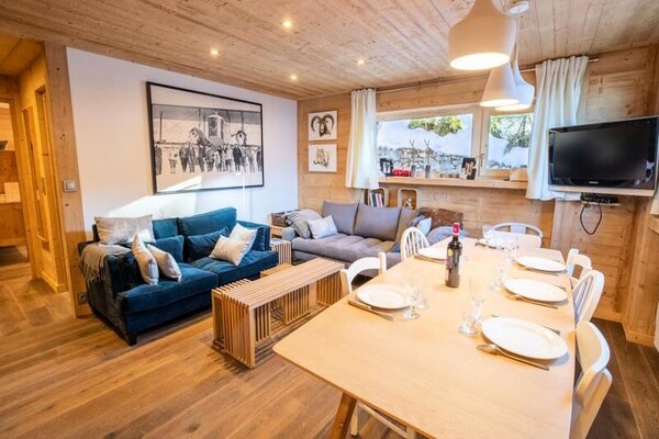 Chalet De L'ours Rdc: knus appartement op de begane grond, vlakbij de piste - thumbnail 4