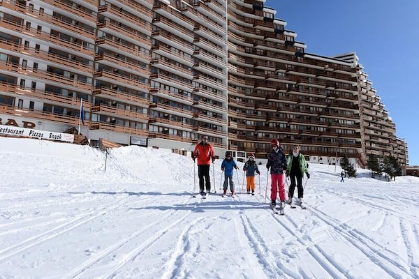 Appartement 6p met balkon, vlakbij de pistes in La Mongie - thumbnail 5
