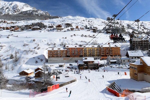 Appartement aan de piste in Vars met toegang tot zwembad en hamam - thumbnail 3