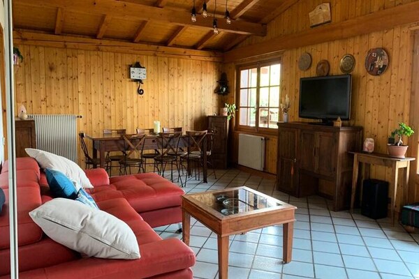 Chalet Mollaz: knus appartement met fenomenaal uitzicht op de Mont Joly - thumbnail 5