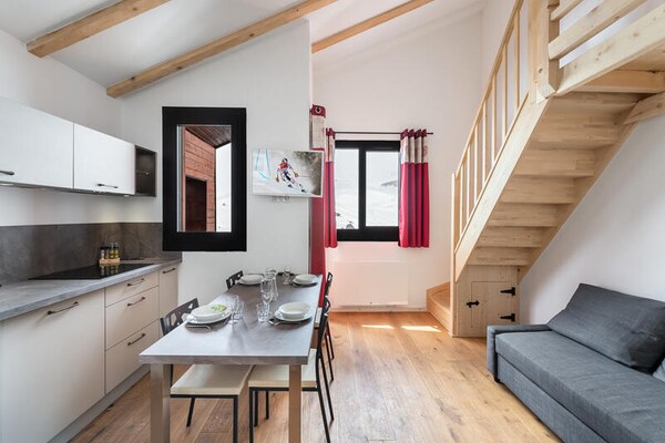 Duplexappartement op de piste in Val Thorens voor 6 personen - thumbnail 4