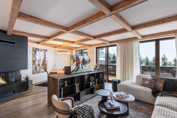Luxe appartement 8p in Courchevel 1850 met spa, zwembad en balkon - thumbnail 1