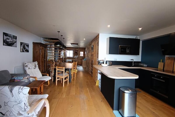 Luxe chalet-appartement Maison Bleue Charrette, 50m van de pistes in Montgenèvre - thumbnail 5