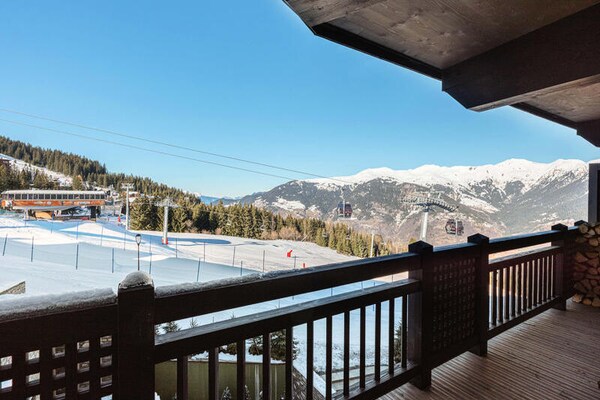 Appartement 86m² in Courchevel 1850, ski-in/ski-out met spa & zwembad - thumbnail 4