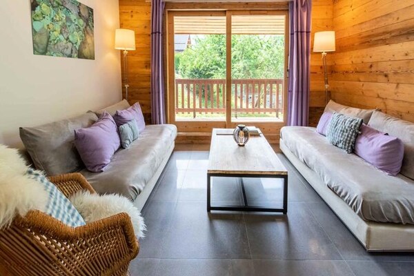 Licht appartement in Méribel Village met uitzicht op de Alpen voor 8 personen - thumbnail 1