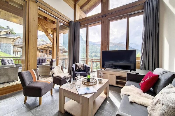 Luxe appartement voor 6 personen met jacuzzi en sauna, 50 meter van de lift in Les 3 Vallées - thumbnail 6
