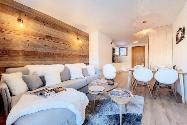Duplex appartement met balkon en bergzicht in Les Belleville - thumbnail 1