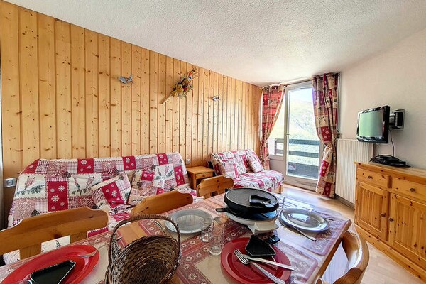 Appartement op de piste in Les Belleville met panoramisch uitzicht - thumbnail 6
