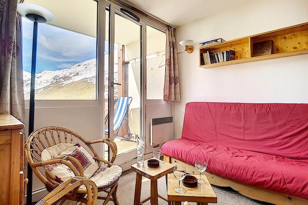 Zonnig appartement op 100m van de piste in Les Menuires - thumbnail 6