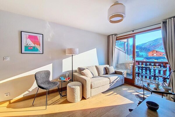 Knus appartement met balkon op het zuiden vlakbij de gondel - thumbnail 5