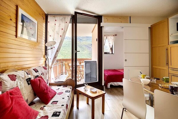 Ski-in/ski-out appartement op de pistes van Les Menuires - thumbnail 4