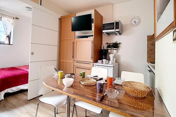 Ski-in/ski-out appartement op de pistes van Les Menuires - thumbnail 5