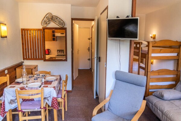 Panoramisch appartement op de piste in Les Orres 1650 voor 6 personen - thumbnail 3