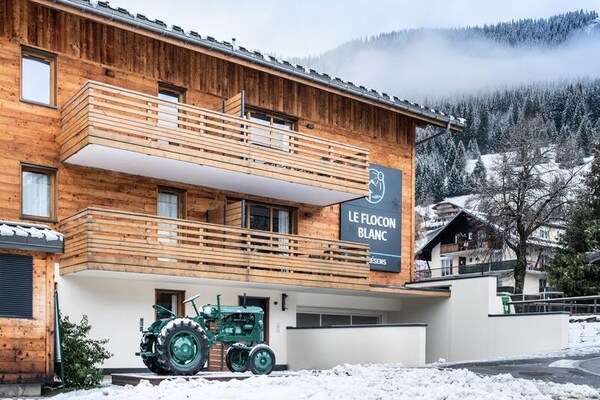 Appartement 6p met balkon in La Chapelle d'Abondance, direct aan de piste - thumbnail 4