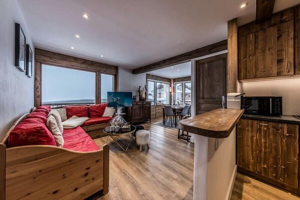 Luxueus ski-in/ski-out appartement in Courchevel 1850 met panoramisch resortzicht - thumbnail 6