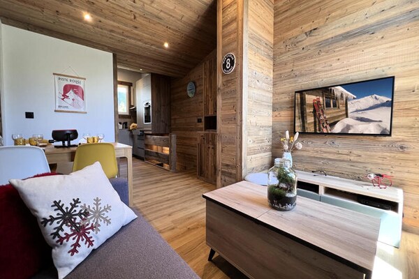 Duplex appartement in La Clusaz met panoramisch uitzicht op de Aravis - thumbnail 1