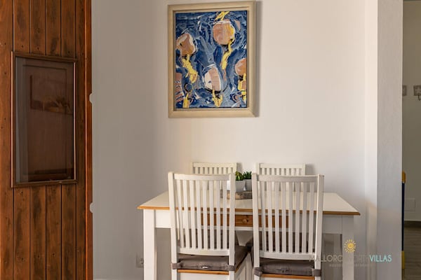 Romantisch appartement met tuin en uitzicht op de Tramuntana bij Pollença - thumbnail 6