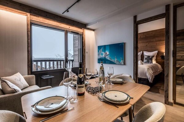 Ski-in/ski-out appartement met panoramisch uitzicht in Courchevel 1850 - thumbnail 6