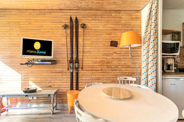 Knus appartement in Vars op 50m van de piste met balkon en boszicht - thumbnail 4
