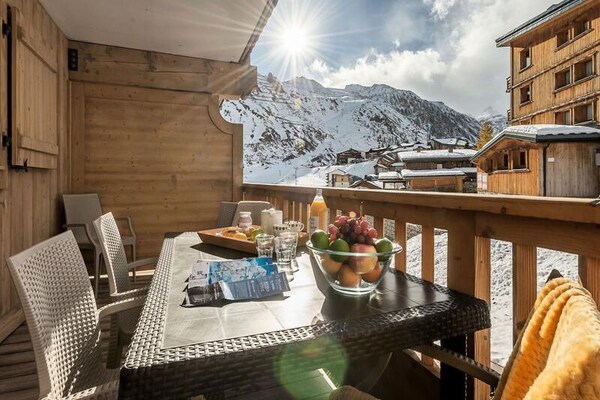 Comfortabel 6-persoons appartement in Tignes Le Lac, 50m van de piste - thumbnail 2