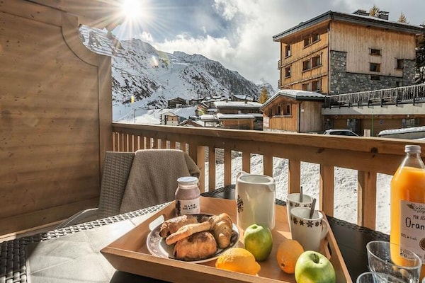 Comfortabel 6-persoons appartement in Tignes Le Lac, 50m van de piste - thumbnail 5