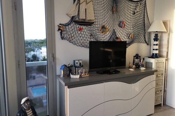 Studio aan zee in Pornichet met adembenemend uitzicht op de Atlantische Oceaan - thumbnail 6