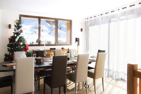 Ruim 5-kamerappartement op de piste in Vénosc met zuidbalkon - thumbnail 5