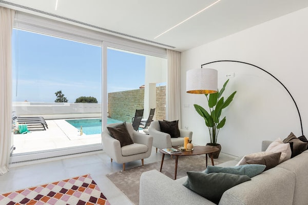 Panoramisch zeezicht appartement met privézwembad nabij Marbella voor 8 personen - thumbnail 3
