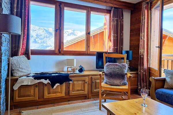 Duplexappartement direct aan de piste in Les Belleville voor 8 personen - thumbnail 3