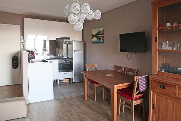 Appartement 8p met balkon en valleizicht, direct aan de piste in Les Orres - thumbnail 1