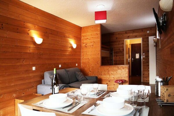 Studio op de piste in Les Orres 1650 met zuidbalkon voor 4 personen - thumbnail 2
