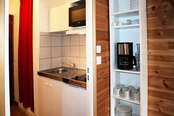 Studio op de piste in Les Orres 1650 met zuidbalkon voor 4 personen - thumbnail 5