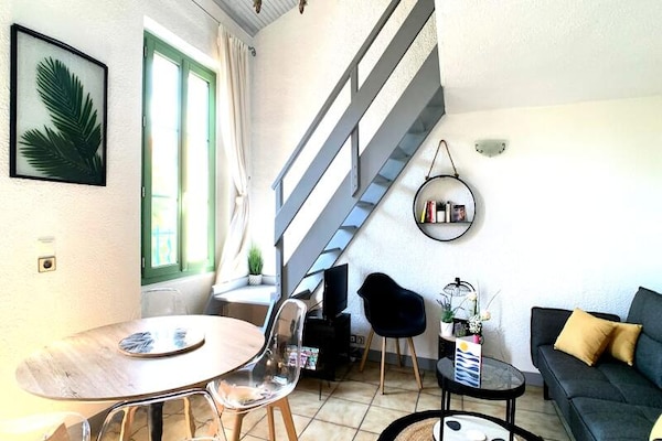 Duplex voor 4 personen in het hart van oud Antibes, vlakbij strand en markt - thumbnail 4