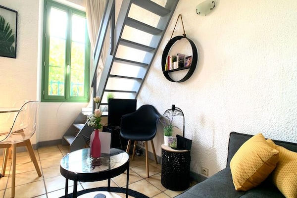 Duplex voor 4 personen in het hart van oud Antibes, vlakbij strand en markt - thumbnail 5