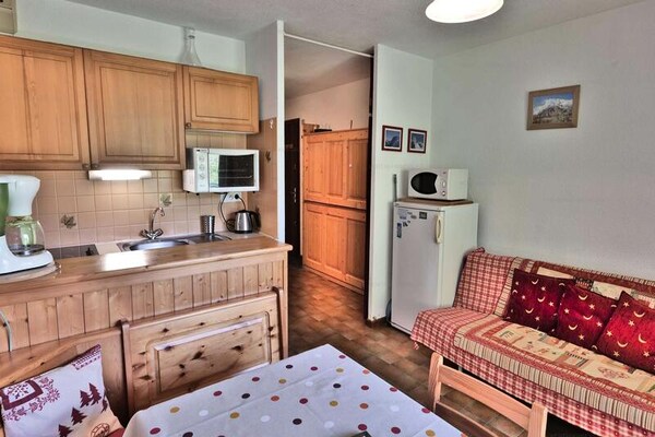 Knus appartement met balkon en adembenemend bergzicht in Le Grand Bornand - thumbnail 1