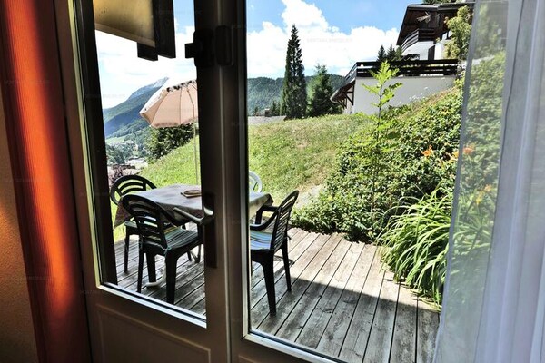 Knus appartement met balkon en adembenemend bergzicht in Le Grand Bornand - thumbnail 6