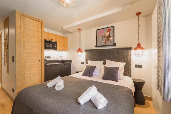 Sfeervol studio-appartement met Mont Blanc-uitzicht in Megève - thumbnail 5