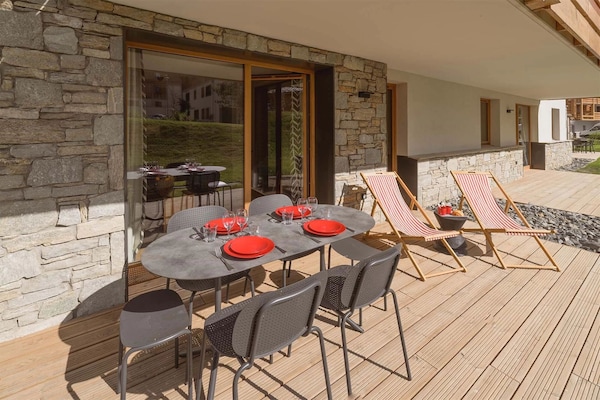 Chic appartement voor 8 personen in Megève met uitzicht op de Mont Blanc - thumbnail 4