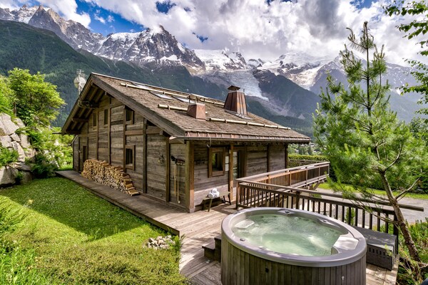 Luxe chalet aan de golfbaan met panoramisch uitzicht op het Mont Blanc-massief - thumbnail 6