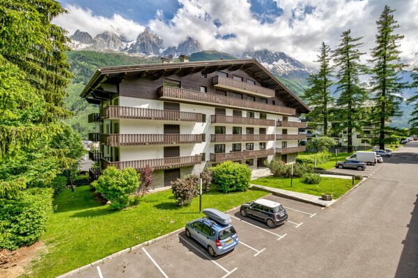 Luxe appartement met Mont Blanc uitzicht, 50m van skilift Brévent - thumbnail 1