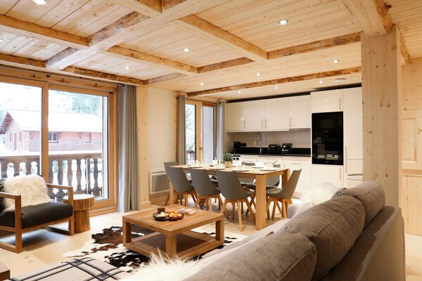 Stijlvol appartement voor 6 aan de golfbaan met Mont Blanc uitzicht - thumbnail 6