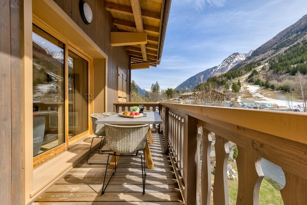 Stijlvol appartement in Chamonix met uitzicht op Mont Blanc, vlakbij de piste - thumbnail 5